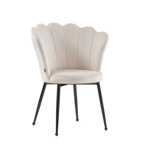 CHAISE NYMPHEA METAL NOIR