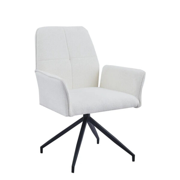 Chaise de réunion LUTETIA en métal noir