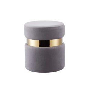 Lot de 2 poufs CHIC en velours