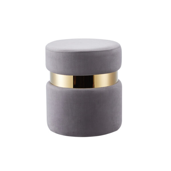 Lot de 2 poufs CHIC en velours