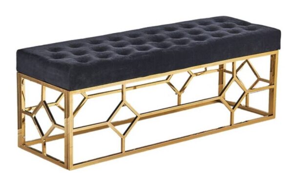Banquette XXL VERTIGO Gold en velours