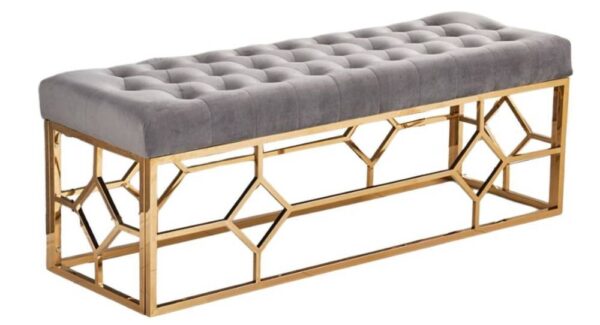 Banquette XXL VERTIGO Gold en velours