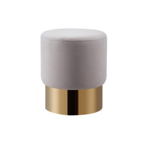 Lot de 2 poufs DESIGN en velours