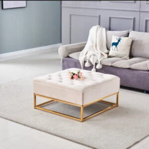 Table Basse rangements TIROIRS plateau velours capitonné