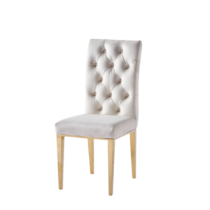 CHAISE NEW NEVADA CAPITONNEE GOLD BEIGE