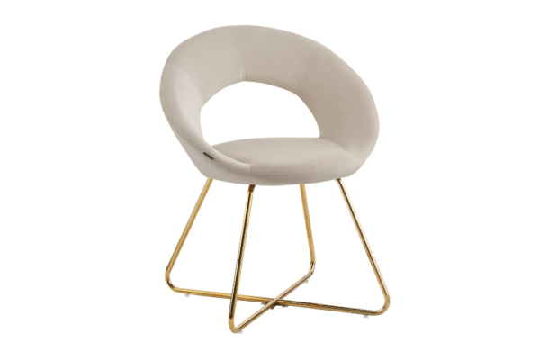 Lot de 4 Chaises BUBBLE Gold velours