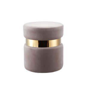 Lot de 2 poufs CHIC en velours