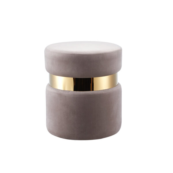 Lot de 2 poufs CHIC en velours