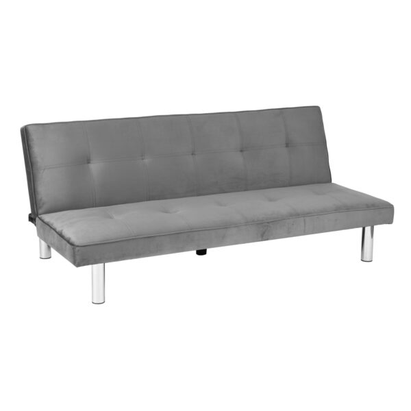 BANQUETTE CONVERTIBLE CLIC CLAC CHROME ANTHRACITE