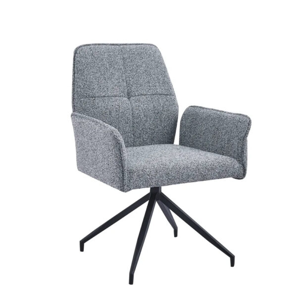Chaise de réunion LUTETIA en métal noir