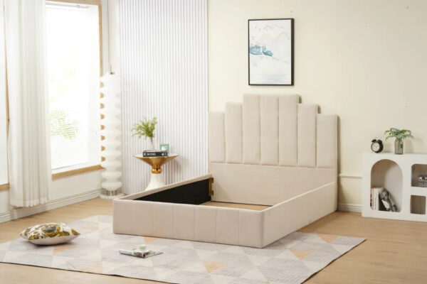 Cadre de lit PIANO velours 140x190cm