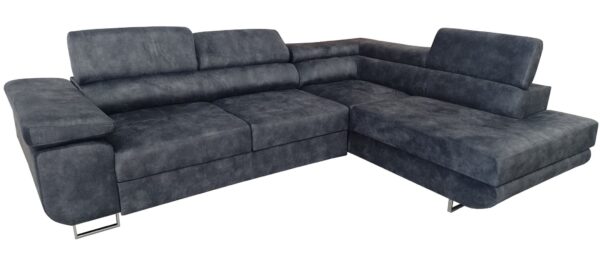 CANAPE TOULOUSE ANGLE DROIT GRIS ANTHRACITE 275x202cm