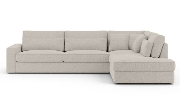 CANAPE LE BRISTOLA ANGLE DROIT DOUDOU BOUCLE  315X230cm