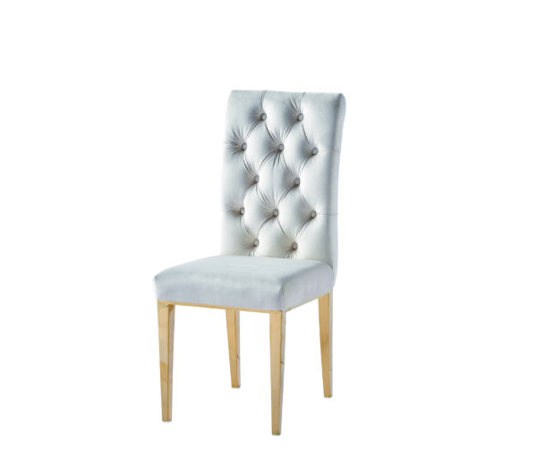 CHAISE NEW NEVADA CAPITONNEE GOLD ECRU