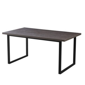 Table BELGRADE 4 à 6 couverts pied métal noir l 160 cm