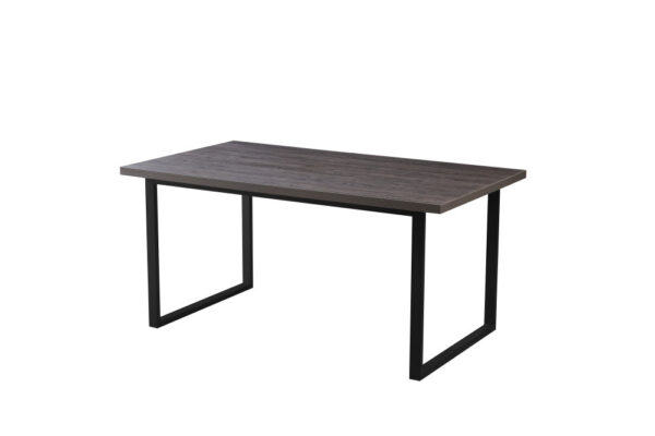 Table BELGRADE 4 à 6 couverts pied métal noir l 160 cm