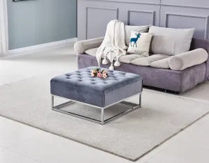 Table Basse rangements TIROIRS plateau velours capitonné