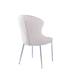 CHAISE HILTON CHROME VELOURS BEIGE