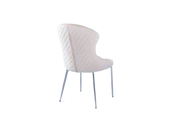 CHAISE HILTON CHROME VELOURS BEIGE