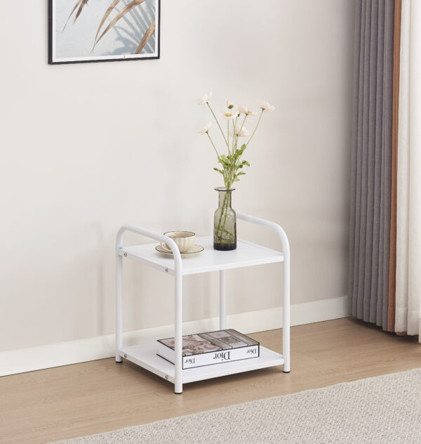CHEVET ASTRA BLANC EPOXY 42X39X46CM