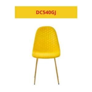 Lot de chaises Scandinaves ABEILLE Gold velours
