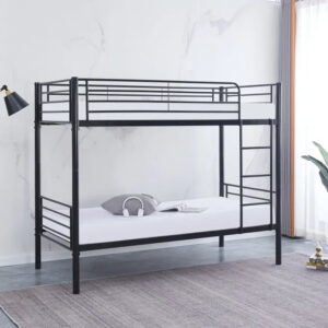 Pack : Lit superposé + Matelas compris Séparable métal LUNA 1+1 90x190 cm sommier inclus