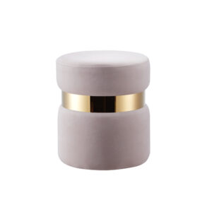 Lot de 2 poufs CHIC en velours