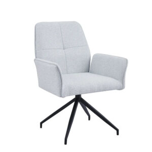 Chaise de réunion LUTETIA en métal noir