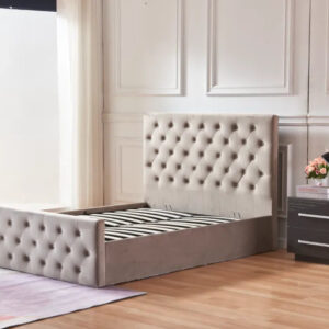 Lit coffre 2 places 140X190 cm VICTORIA Velours