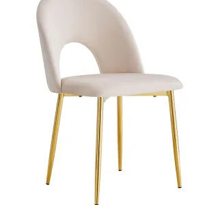 Lot de chaises TEDDY Gold velours