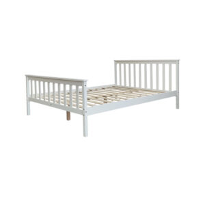 LIT EBATNA EN BOIS BLANC 140x190cm