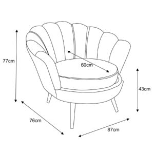 FAUTEUIL NYMPHEA CHROME FUSHIA