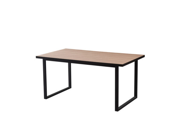 Table BELGRADE 4 à 6 couverts pied métal noir l 160 cm