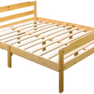 Lit DAVID en pin naturel 140 x 190 cm