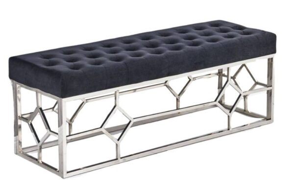Banquette XXL VERTIGO Chrome en velours