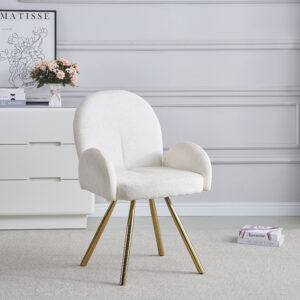 CHAISE AVEC ACCOUDOIR MIMI GOLD ECRU