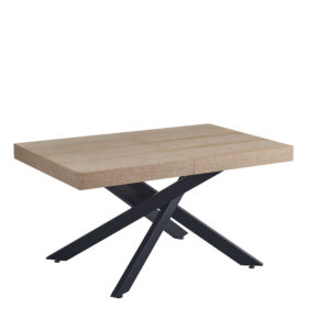 TABLE EXTENSIBLE A RALLONGE BALNI EN CHENE 140/220