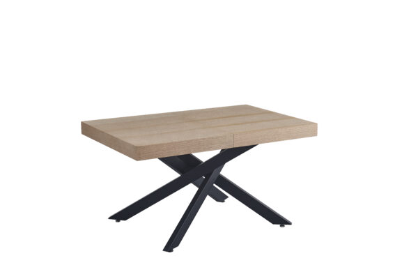 TABLE EXTENSIBLE A RALLONGE BALNI EN CHENE 140/220