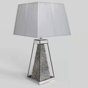 LAMPE STRASS 16X16X52cm