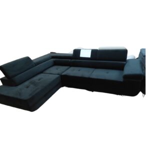 TOULOUSE ANGLE DROIT VELOURS NOIR