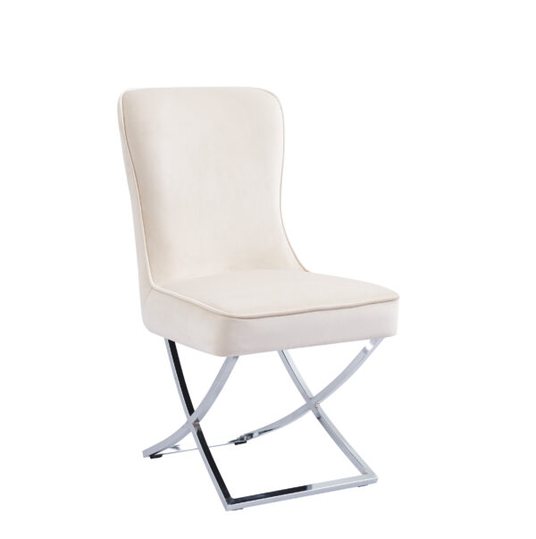 CHAISE JOSEPHINE CHROME BEIGE