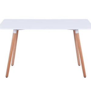Table à manger scandinave Blanche en bois