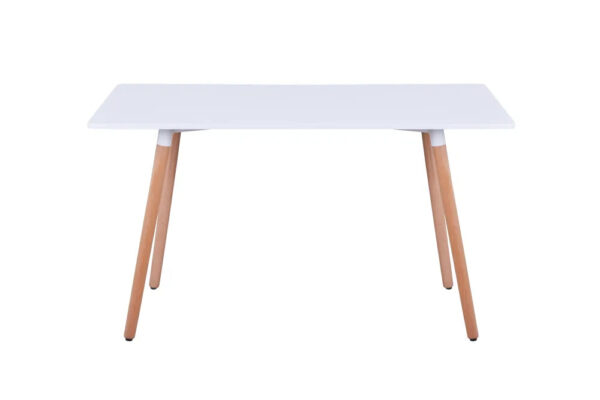 Table à manger scandinave Blanche en bois