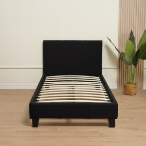 LIT MELBOURNE VELOURS NOIR 90X190CM