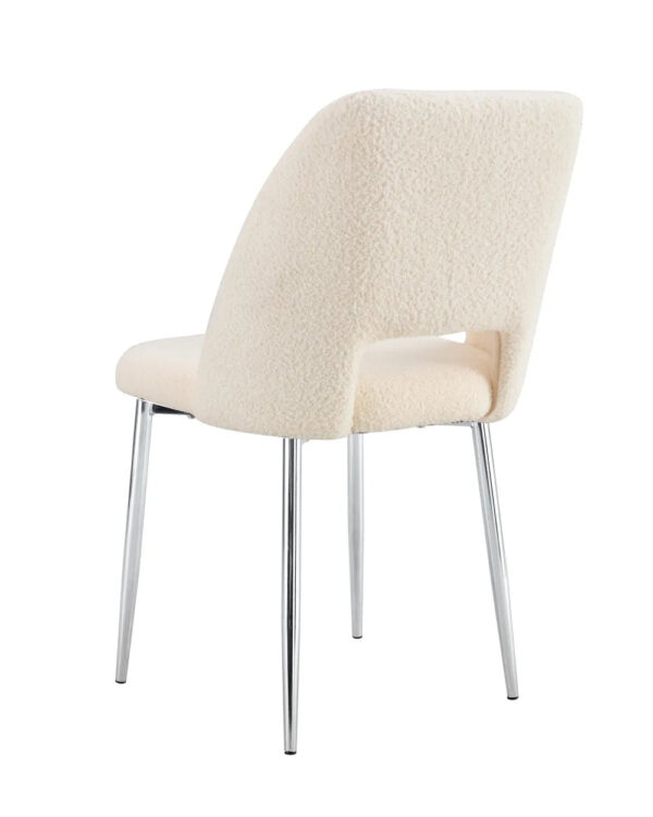 Lot de chaises AVA Chrome en Velours