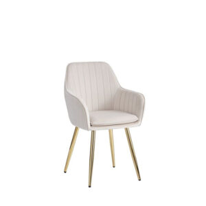 Lot de chaises CANVAS en velours pieds GOLD