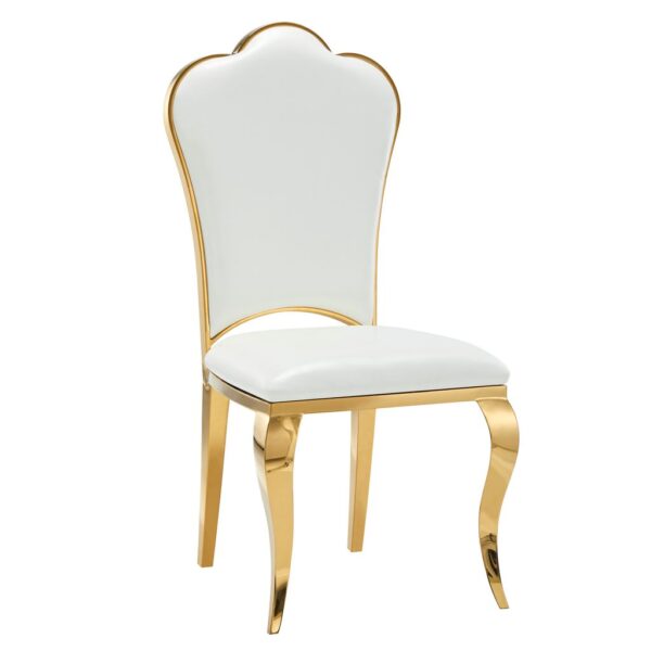 Lot de Chaises Prestige gold simili cuir - SAKURA