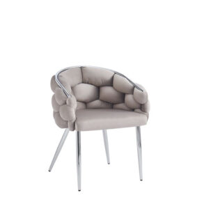 Lot de 2 chaises BALLON pieds chrome