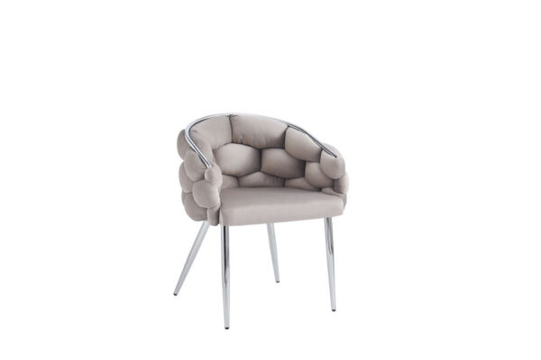 Lot de 2 chaises BALLON pieds chrome