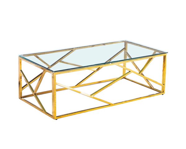 Table Basse GEOMAG Gold 120x60x45 cm